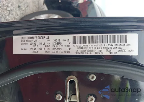 2013 Ram 1500 Express из США, поврежденный, VIN 1C6RR6KT8DS595074